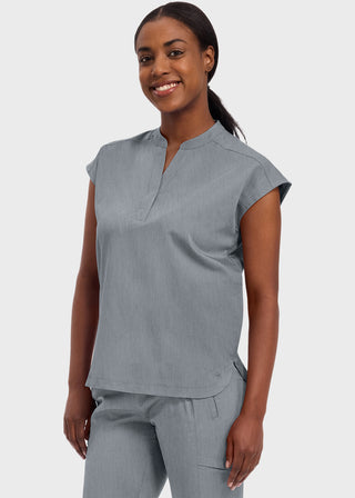 Healing Hands Purple Label Women's Journey Mandarin Collar Scrub Top