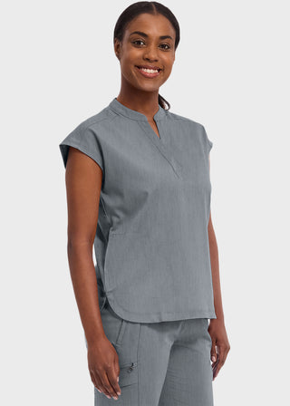 Healing Hands Purple Label Women's Journey Mandarin Collar Scrub Top