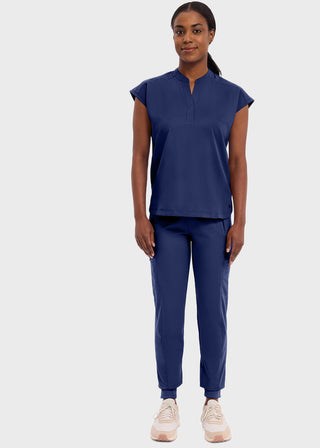 Healing Hands Purple Label Women's Journey Mandarin Collar Scrub Top