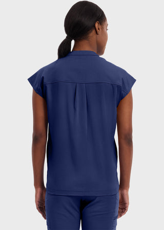 Healing Hands Purple Label Women's Journey Mandarin Collar Scrub Top