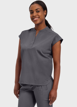 Healing Hands Purple Label Women's Journey Mandarin Collar Scrub Top