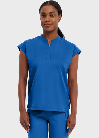 Healing Hands Purple Label Women's Journey Mandarin Collar Scrub Top