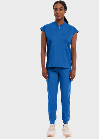 Healing Hands Purple Label Women's Journey Mandarin Collar Scrub Top