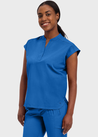 Healing Hands Purple Label Women's Journey Mandarin Collar Scrub Top