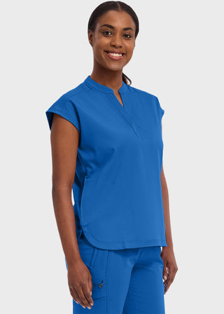 Healing Hands Purple Label Women's Journey Mandarin Collar Scrub Top