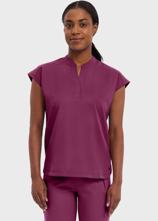 Healing Hands Purple Label Women's Journey Mandarin Collar Scrub Top
