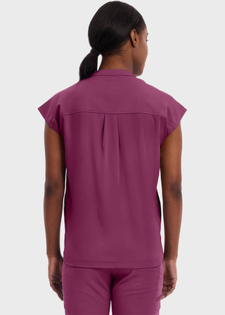 Healing Hands Purple Label Women's Journey Mandarin Collar Scrub Top