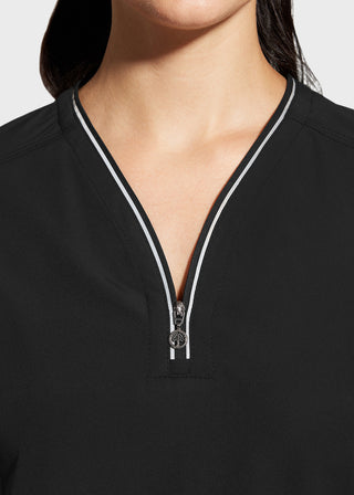 Healing Hands 360 Women's Sonia Zip Y-Neck Scrub Top