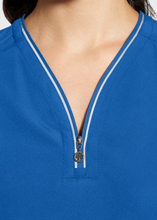 Healing Hands 360 Women's Sonia Zip Y-Neck Scrub Top