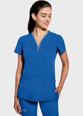 Healing Hands 360 Women's Sonia Zip Y-Neck Scrub Top