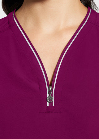 Healing Hands 360 Women's Sonia Zip Y-Neck Scrub Top