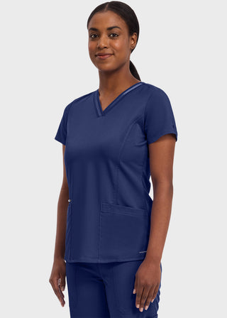 Healing Hands Purple Label Women's V-neck Jasmin Top