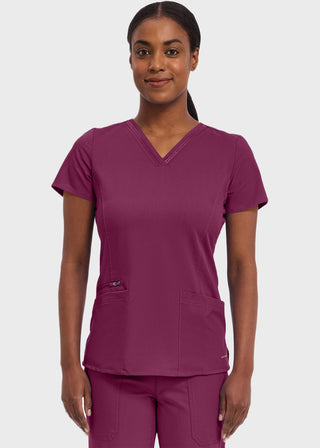 Healing Hands Purple Label Women's V-neck Jasmin Top