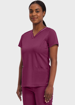 Healing Hands Purple Label Women's V-neck Jasmin Top