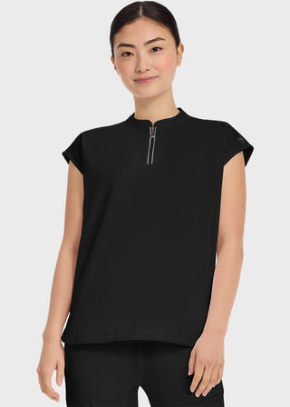 Healing Hands 360 Women's Sandy Zip Mandarin Collar Scrub Top