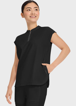 Healing Hands 360 Women's Sandy Zip Mandarin Collar Scrub Top