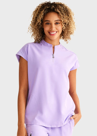 Healing Hands 360 Women's Sandy Zip Mandarin Collar Scrub Top