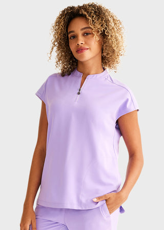 Healing Hands 360 Women's Sandy Zip Mandarin Collar Scrub Top