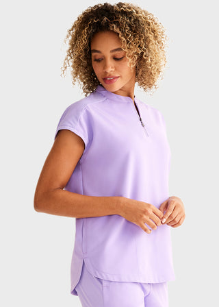 Healing Hands 360 Women's Sandy Zip Mandarin Collar Scrub Top