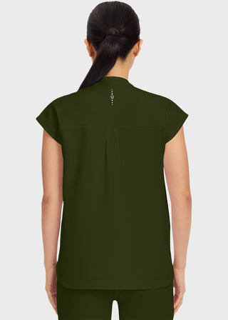 Healing Hands 360 Women's Sandy Zip Mandarin Collar Scrub Top