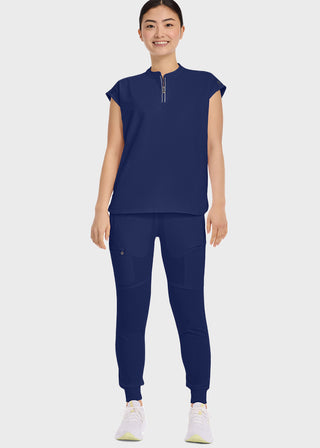 Healing Hands 360 Women's Sandy Zip Mandarin Collar Scrub Top