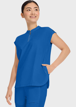 Healing Hands 360 Women's Sandy Zip Mandarin Collar Scrub Top