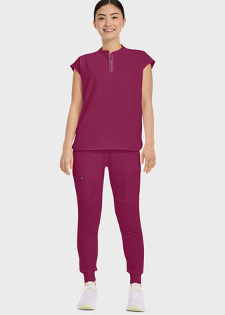 Healing Hands 360 Women's Sandy Zip Mandarin Collar Scrub Top