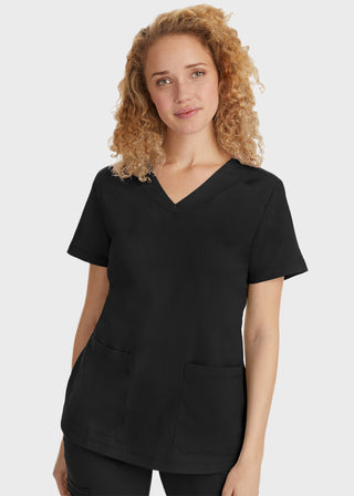 Healing Hands Women's Jill Top Curved V-Neck Top