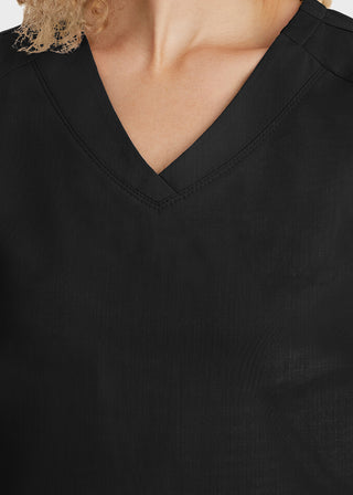 Healing Hands Women's Jill Top Curved V-Neck Top