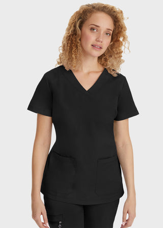 Healing Hands Women's Jill Top Curved V-Neck Top