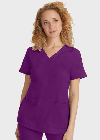 Healing Hands Women's Jill Top Curved V-Neck Top