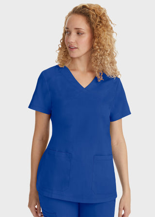 Healing Hands Women's Jill Top Curved V-Neck Top