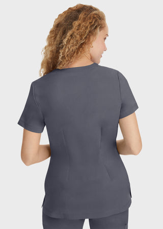 Healing Hands Women's Jill Top Curved V-Neck Top