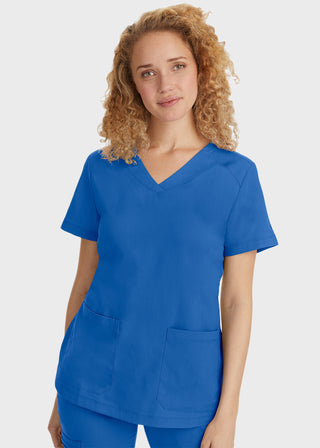 Healing Hands Women's Jill Top Curved V-Neck Top