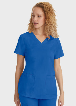 Healing Hands Women's Jill Top Curved V-Neck Top