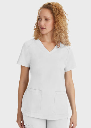 Healing Hands Women's Jill Top Curved V-Neck Top