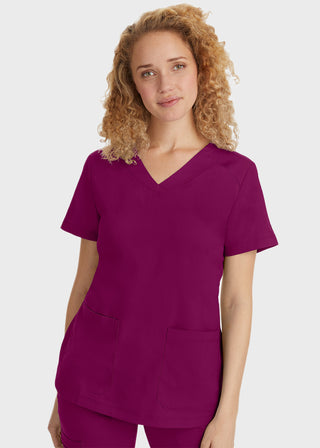 Healing Hands Women's Jill Top Curved V-Neck Top