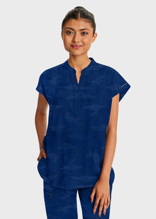 Healing Hands Women's Journey mandarinn Collar Top