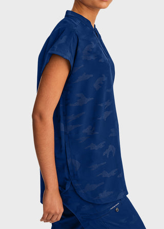 Healing Hands Women's Journey mandarinn Collar Top