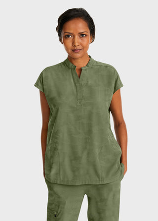 Healing Hands Women's Journey mandarinn Collar Top