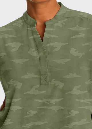 Healing Hands Women's Journey mandarinn Collar Top