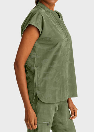 Healing Hands Women's Journey mandarinn Collar Top