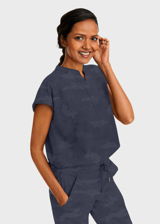 Healing Hands Women's Journey mandarinn Collar Top