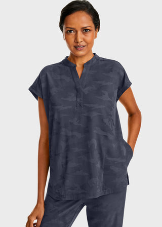 Healing Hands Women's Journey mandarinn Collar Top