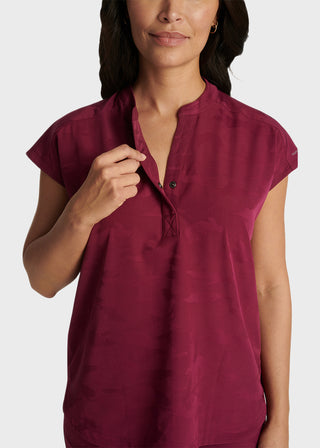 Healing Hands Women's Journey mandarinn Collar Top