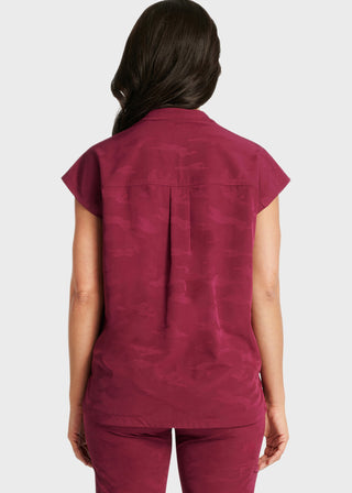 Healing Hands Women's Journey mandarinn Collar Top