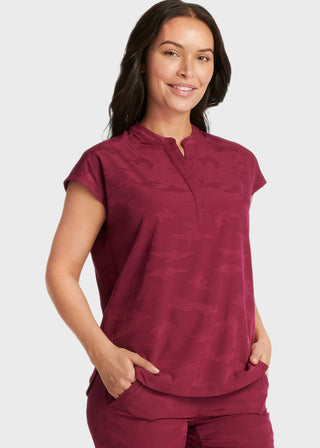Healing Hands Women's Journey mandarinn Collar Top