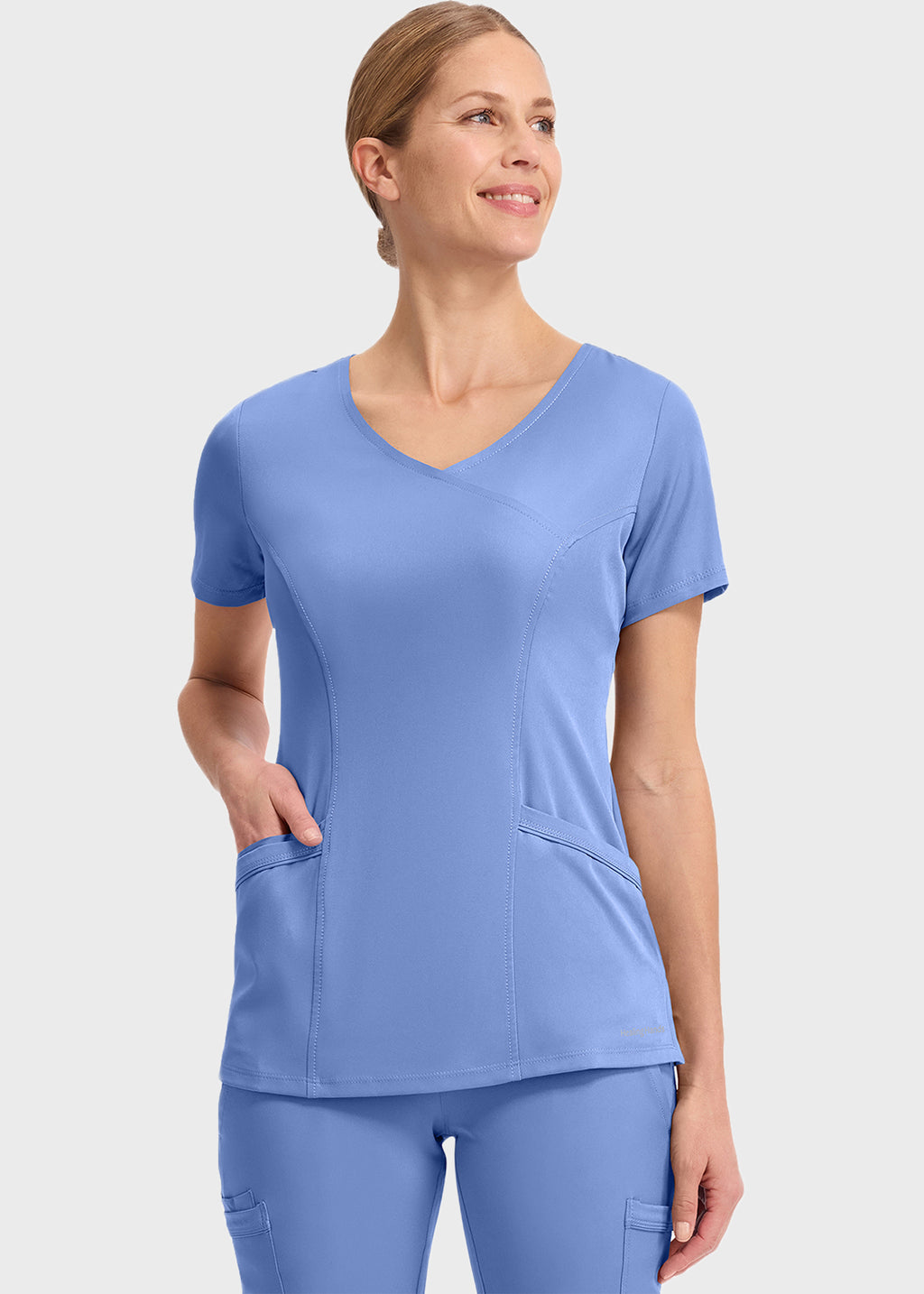 Healing Hands 2525 HH WORKS Women's Mock Wrap Madison Top