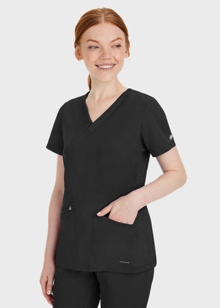 Healing Hands Women's Mariah Rib Trim Scrub Top
