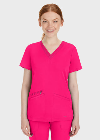 Healing Hands Women's Mariah Rib Trim Scrub Top